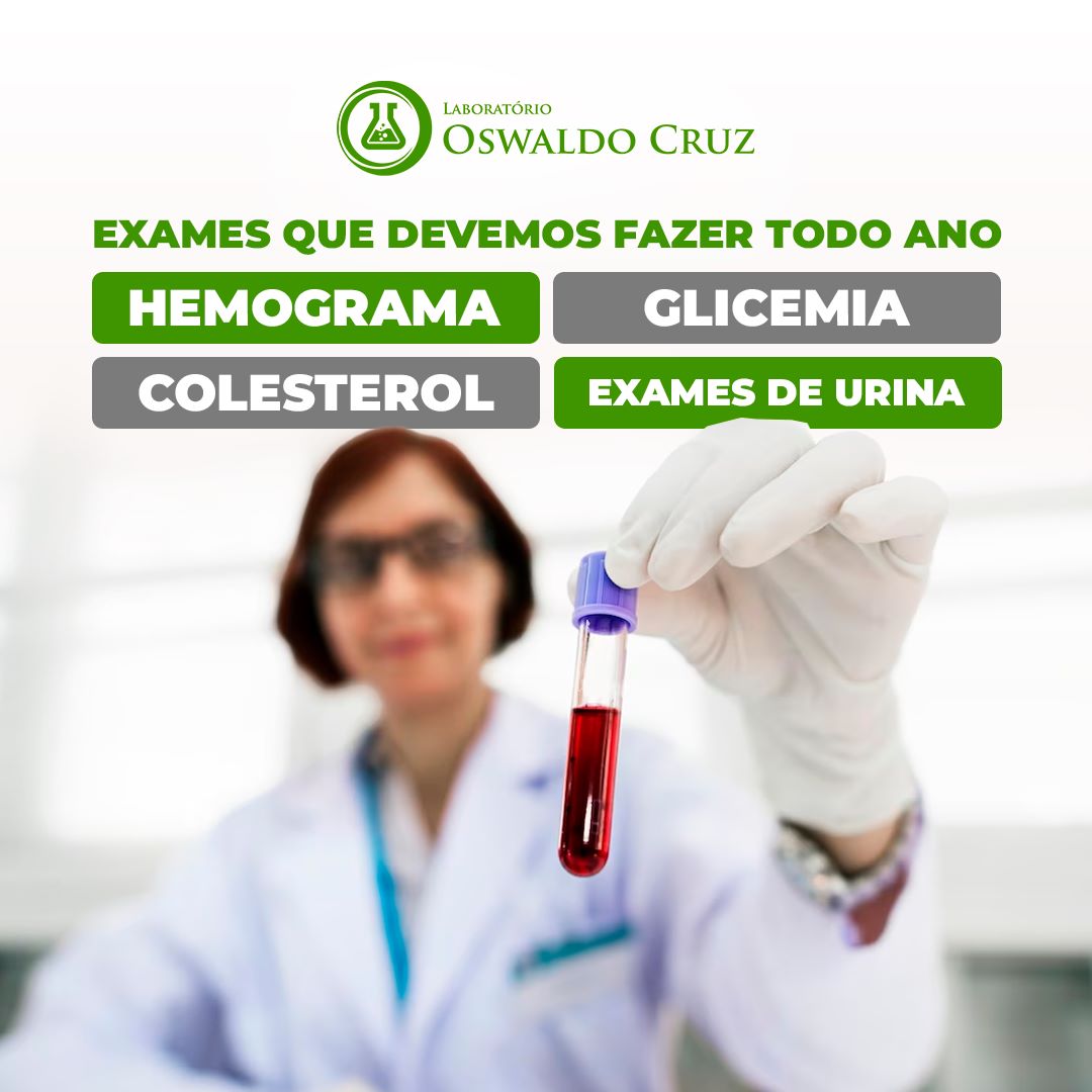 EXAMES QUE DEVEM SER FEITOS ANUALMENTE